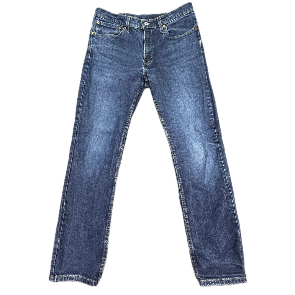 Levi's 511 Slim Fit Jeans Mens 34x30 Blue Dark Wash Stretch Denim 04511-4534